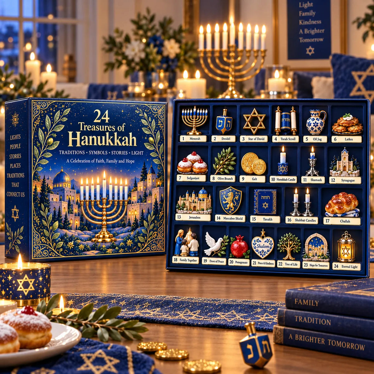 🕎 Limited Holiday Offer | 24 Treasures of Hanukkah – Open, Discover & Build a Meaningful Collection · Save 48%