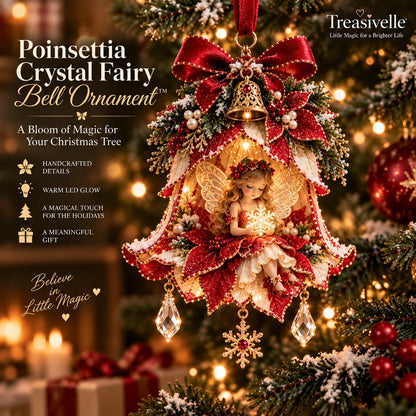 🧚‍♀️✨Enchanted Fairy Bell Christmas Ornament – Glowing Tree Décor