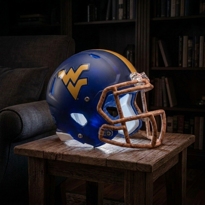 🏈 Handmade Football Helmet Lamp – LED Team Fan Cave Light with 32 Team Styles