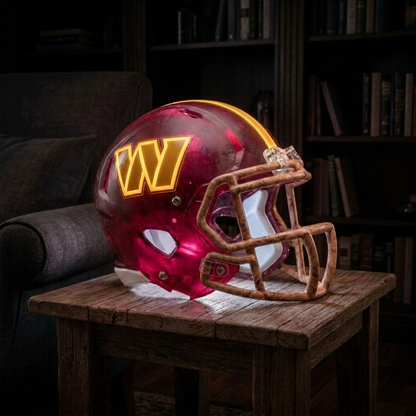 🏈 Handmade Football Helmet Lamp – LED Team Fan Cave Light with 32 Team Styles