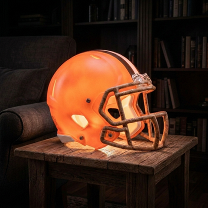 🏈 Handmade Football Helmet Lamp – LED Team Fan Cave Light with 32 Team Styles