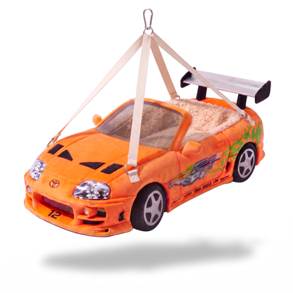 🐱Hanging JDM Car Cat Bed – Cozy Sherpa-Lined Suspended Hammock🐾