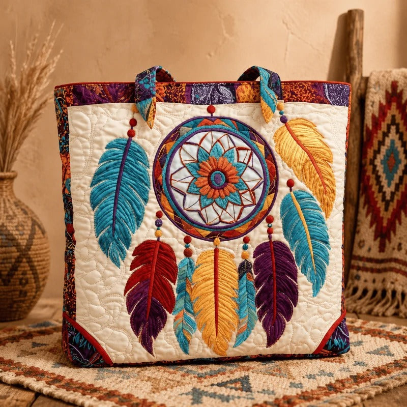Handmade Native American Quilted Tote Bag🌿🌿