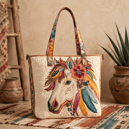 Handmade Native American Quilted Tote Bag🌿🌿