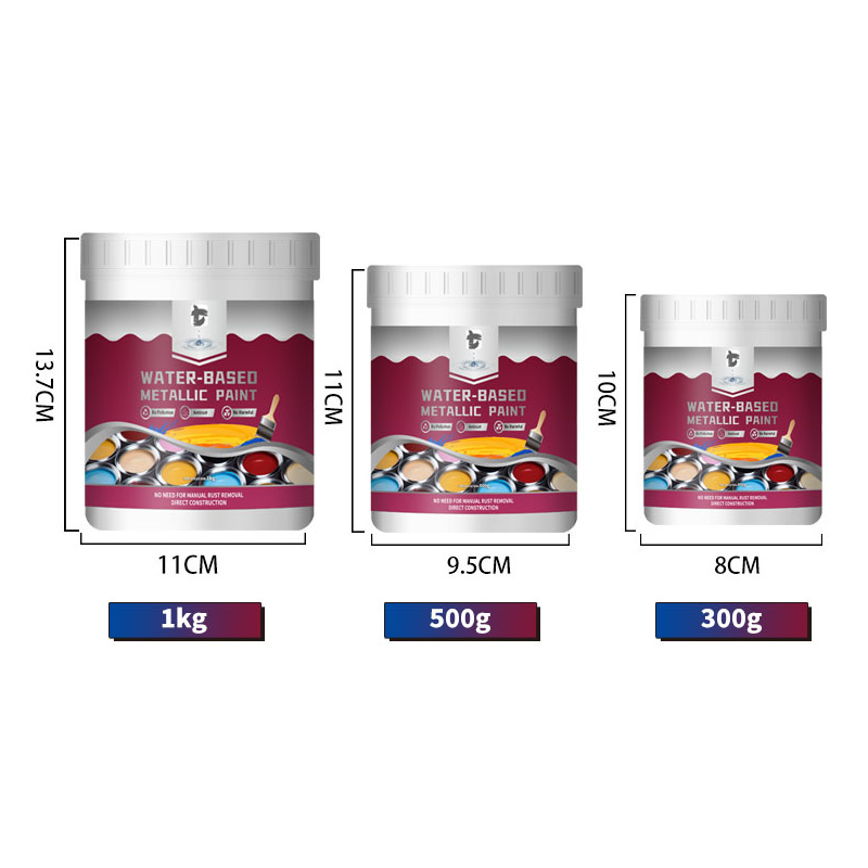 ⏳Time-Limited Special⏰Rust Converter Metallic Paint – One coat stops rust, no sanding, no fumes. Dries to a sleek metal finish. Perfect for garden tools & gates. 🔨🛡️