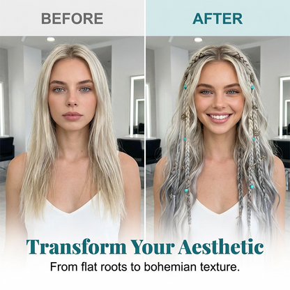 ✨ Festival Season Special | Boho Pre-Braided Clip-In Hair Extensions – Save 38%