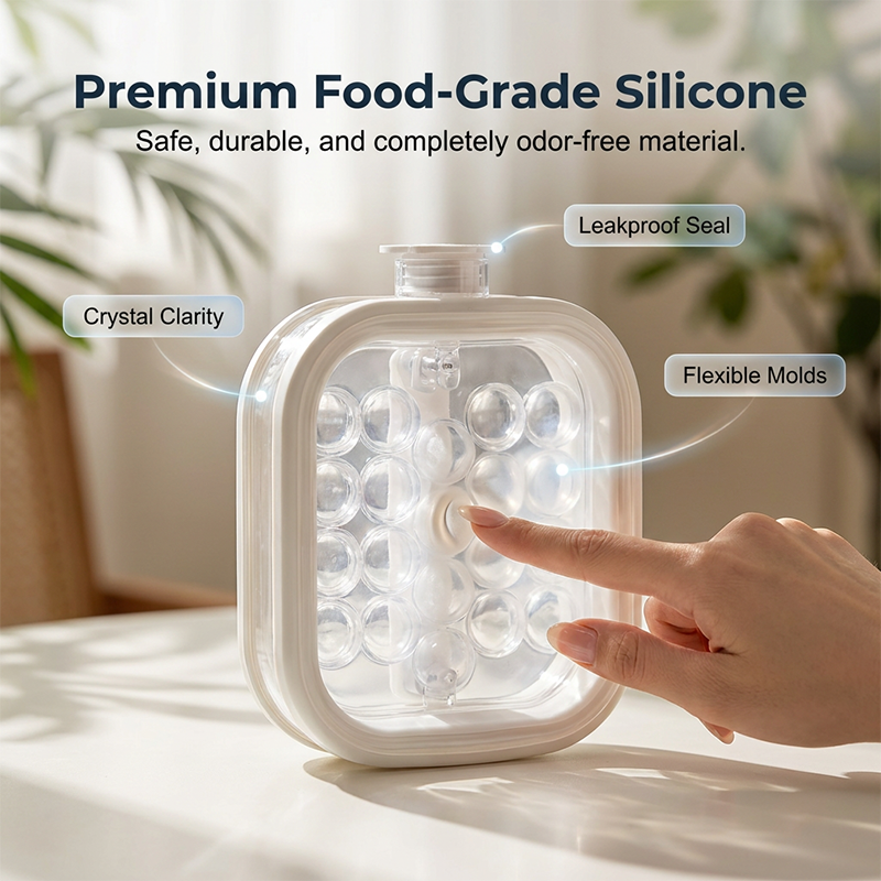 🔥 50% OFF – Portable Silicone Ice Ball Maker Bottle 🧊 | 3 Colors Available