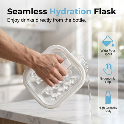 🔥 50% OFF – Portable Silicone Ice Ball Maker Bottle 🧊 | 3 Colors Available