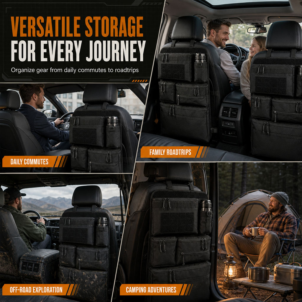 🚙 Holiday Road Trip Special | Heavy-Duty Tactical Backseat Organizer – Save 46%