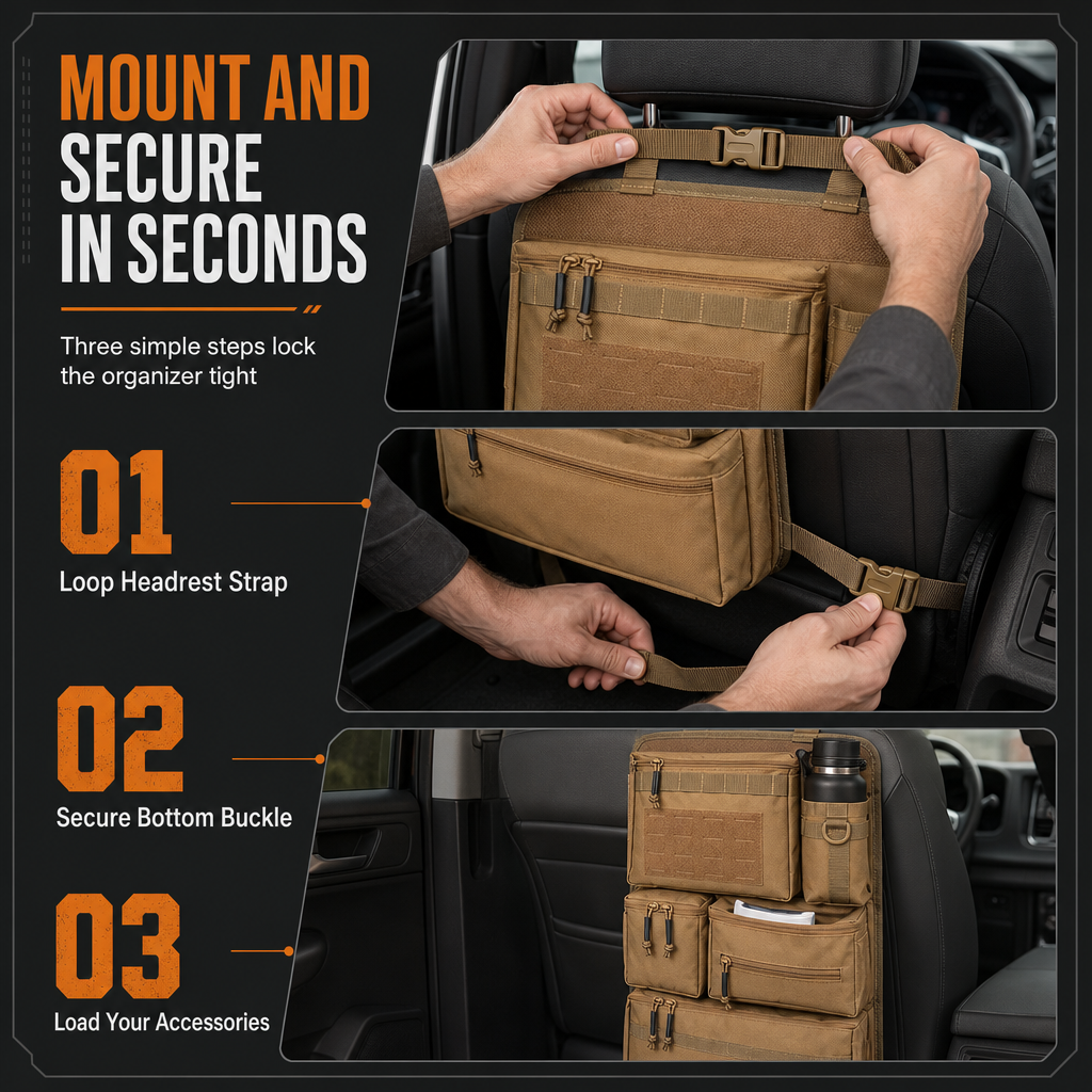 🚙 Holiday Road Trip Special | Heavy-Duty Tactical Backseat Organizer – Save 46%