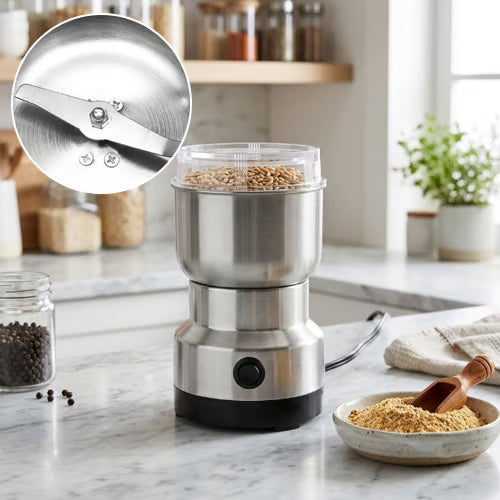 ⏳Last Day 49% OFF 🌿 Stainless Steel Dry Ingredient Grinder ✨ Spices, Grains & Coffee